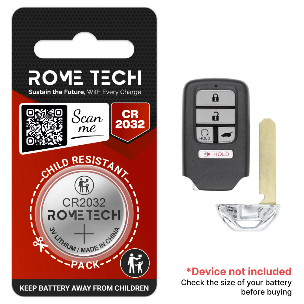 Replacement Battery for Key Fob - Honda Pilot 2016-2022