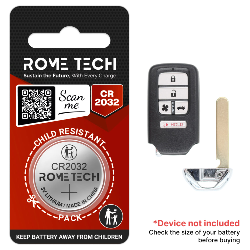 Replacement Battery for Key Fob - Honda Clarity 2018-2021