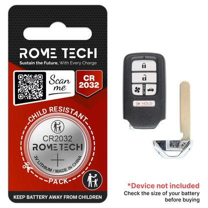 Replacement Battery for Key Fob - Honda Clarity 2018-2021