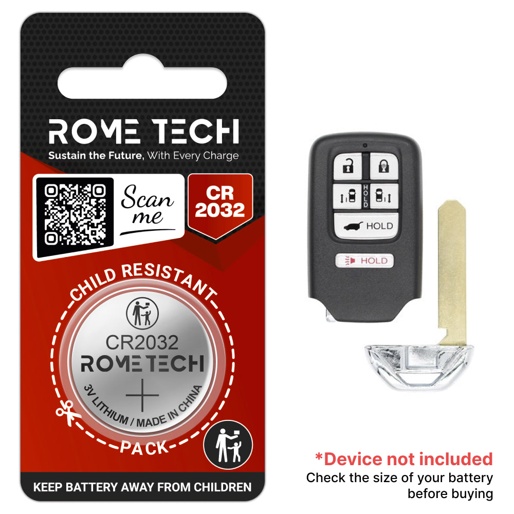 Replacement Battery for Key Fob - Honda Odyssey EX-L 2014-2017
