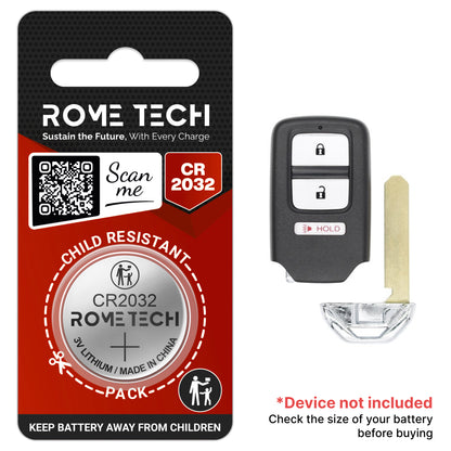 Replacement Battery for Key Fob - Honda Ridgeline 2017-2019