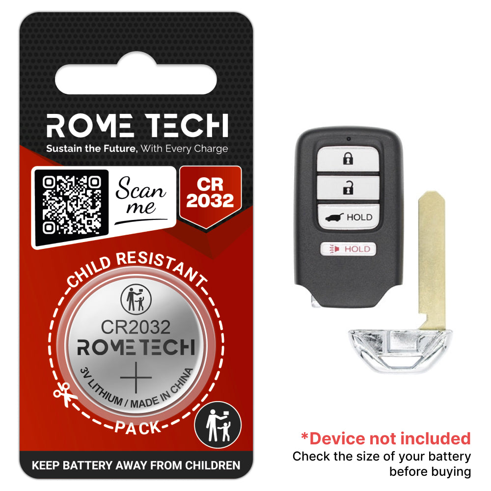 Replacement Battery for Key Fob - Honda CR-V 2015-2016