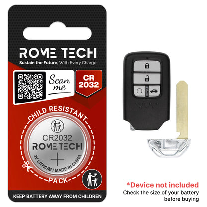 Replacement Battery for Key Fob - Honda Civic 2015-2018