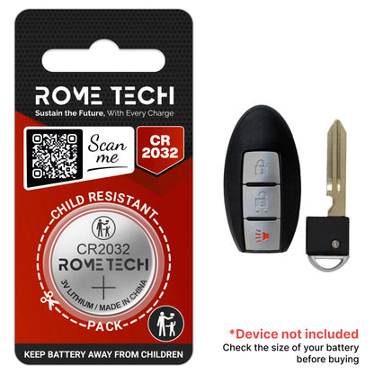 Replacement Battery for Key Fob - Infiniti FX35 2009-2013