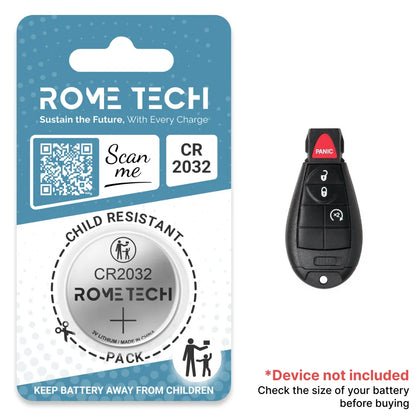 Replacement Battery for Key Fob - RAM 3500 2013-2022