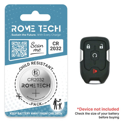Replacement Battery for Key Fob - GMC Sierra 2020-2021