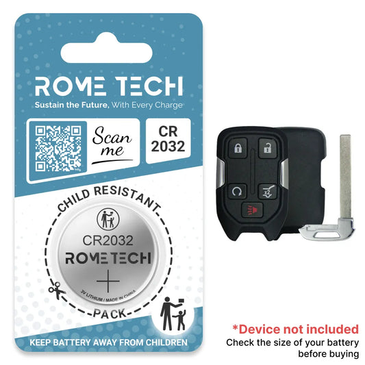 Replacement Battery for Key Fob - GMC Terrain 2018-2024