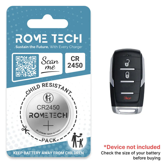 Replacement Battery for Key Fob - RAM 1500 Limited Longhorn 2019-2024