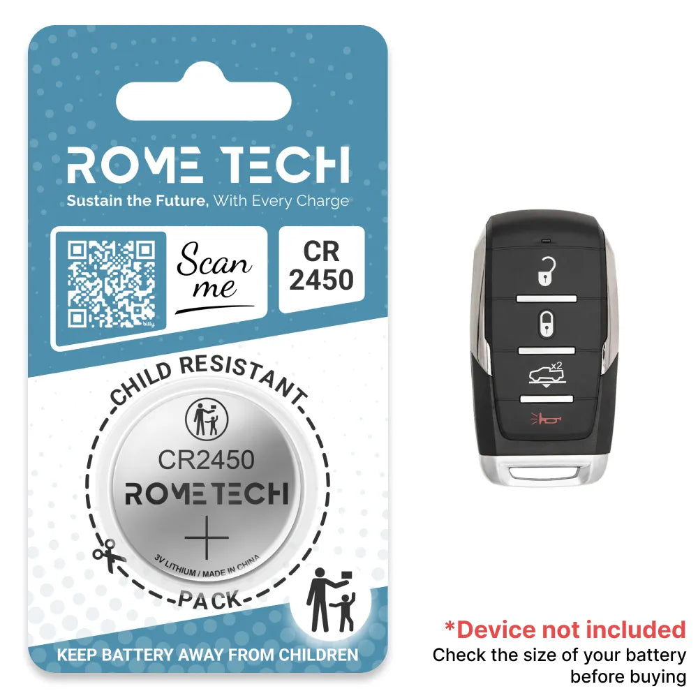 Replacement Battery for Key Fob - RAM 1500 Limited 2019-2024