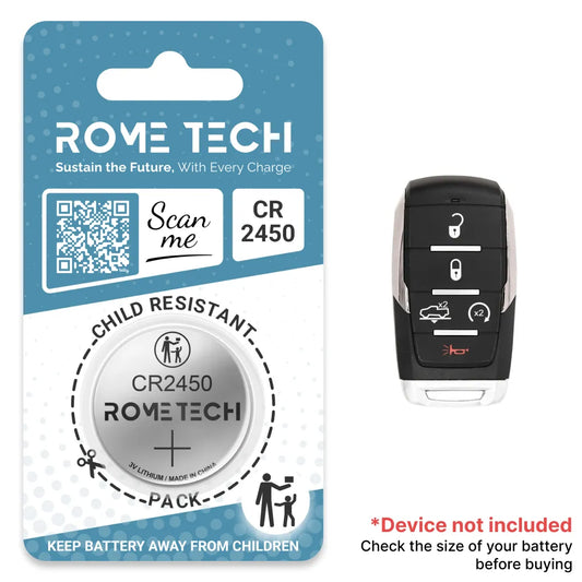 Replacement Battery for Key Fob - RAM 1500 Laramie 2019-2024