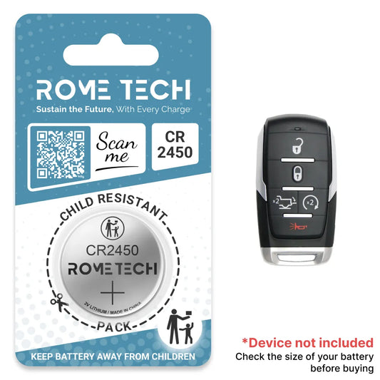 Replacement Battery for Key Fob - RAM 1500 Tradesman 2019-2024