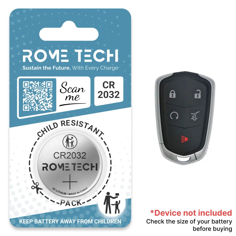 Replacement Battery for Key Fob - Cadillac XT6 2020-2025