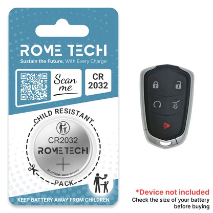 Replacement Battery for Key Fob - Cadillac XT6 2020-2025