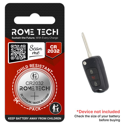 Replacement Battery for Key Fob - Kia Sportage 2011-2013