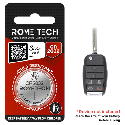 Replacement Battery for Key Fob - Kia Sedona 2015-2021