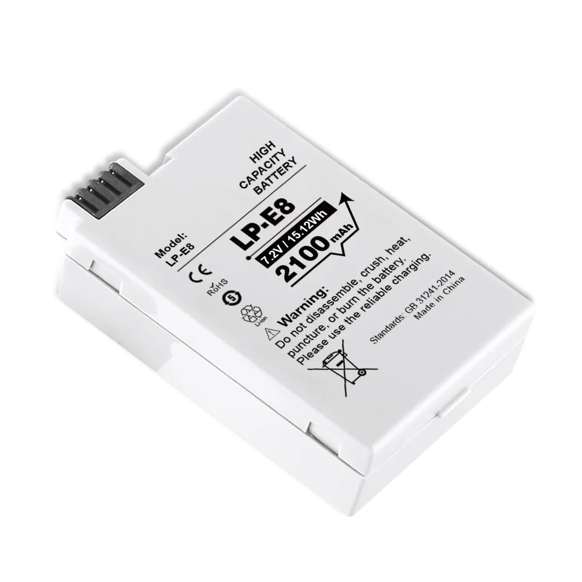 Replacement Battery for Canon EOS Rebel T2i DSLR Camera