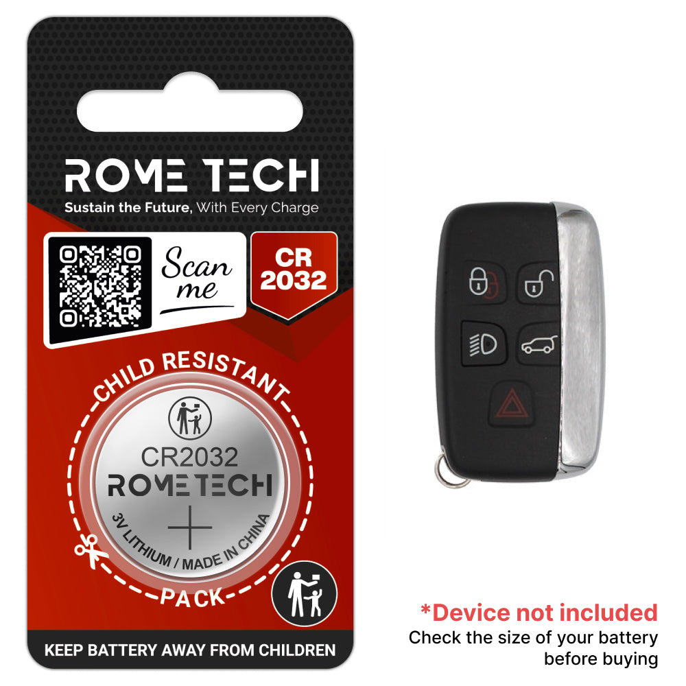 Replacement Battery for Key Fob - Land Rover Range Rover Sport 2011-2018
