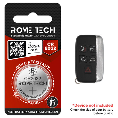 Replacement Battery for Key Fob - Land Rover Range Rover Sport 2011-2018