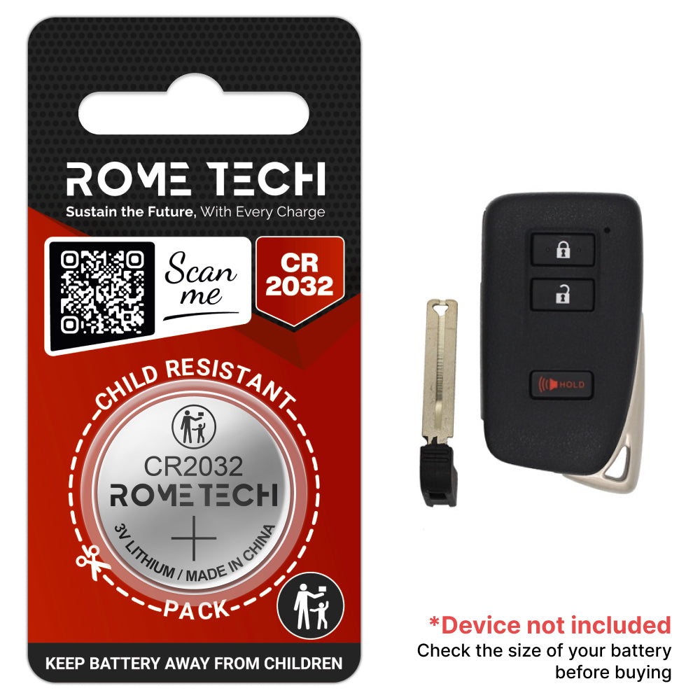 Replacement Battery for Key Fob - Lexus NX 300 2019