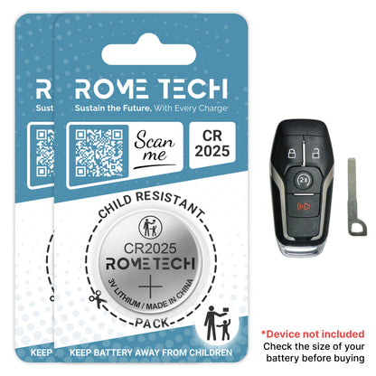 Replacement Battery for Key Fob - Lincoln MKX 2016-2018