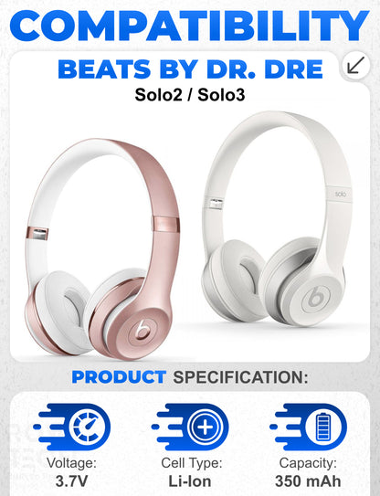 Replacement Battery for Beats Solo 3 Wireless