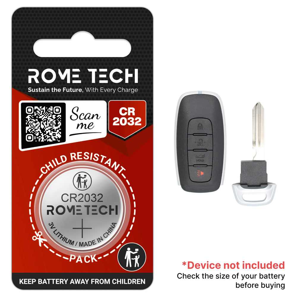 Replacement Battery for Key Fob - Nissan Versa 2023