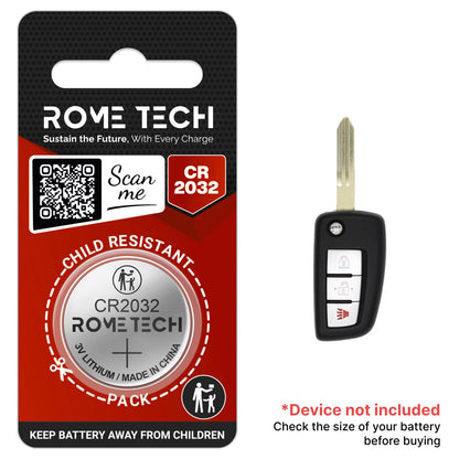 Replacement Battery for Key Fob - Nissan Rogue 2014-2019