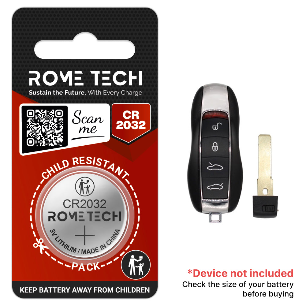 Replacement Battery for Key Fob - Porsche Cayman 2010-2016