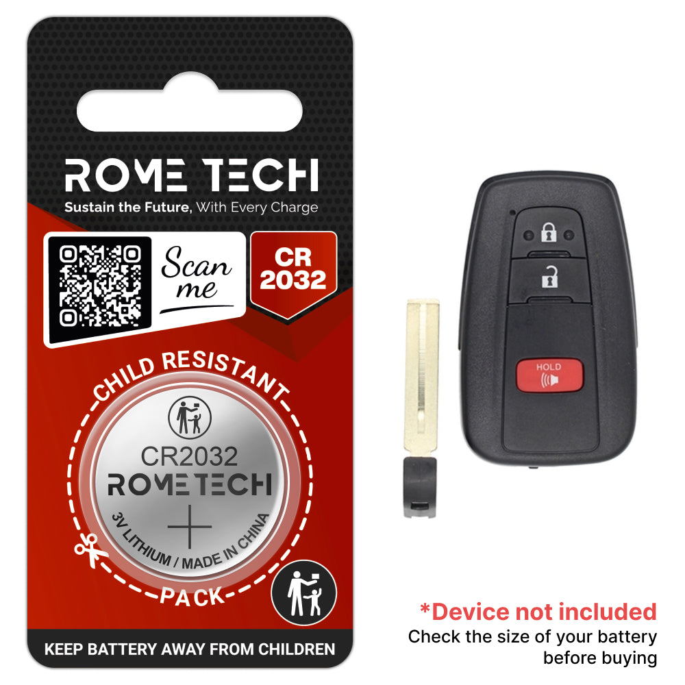 Replacement Battery for Key Fob - Toyota Corolla 2019-2022