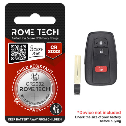 Replacement Battery for Key Fob - Toyota Corolla 2019-2022