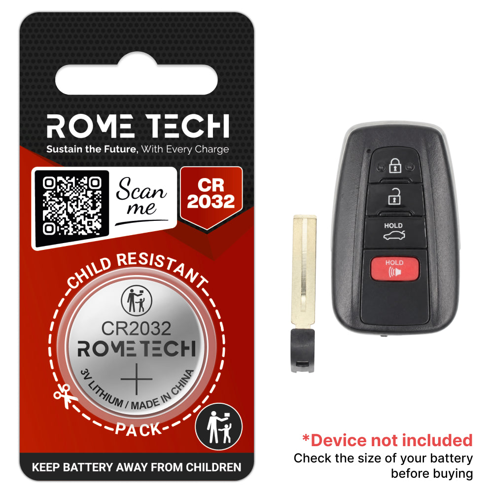 Replacement Battery for Key Fob - Toyota Avalon 2019