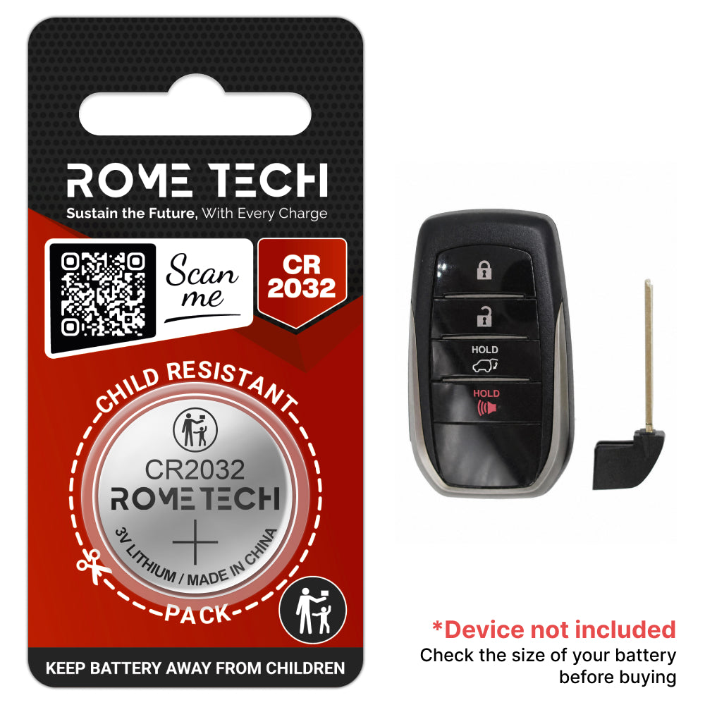 Replacement Battery for Key Fob - Toyota Land Cruiser 2018-2019