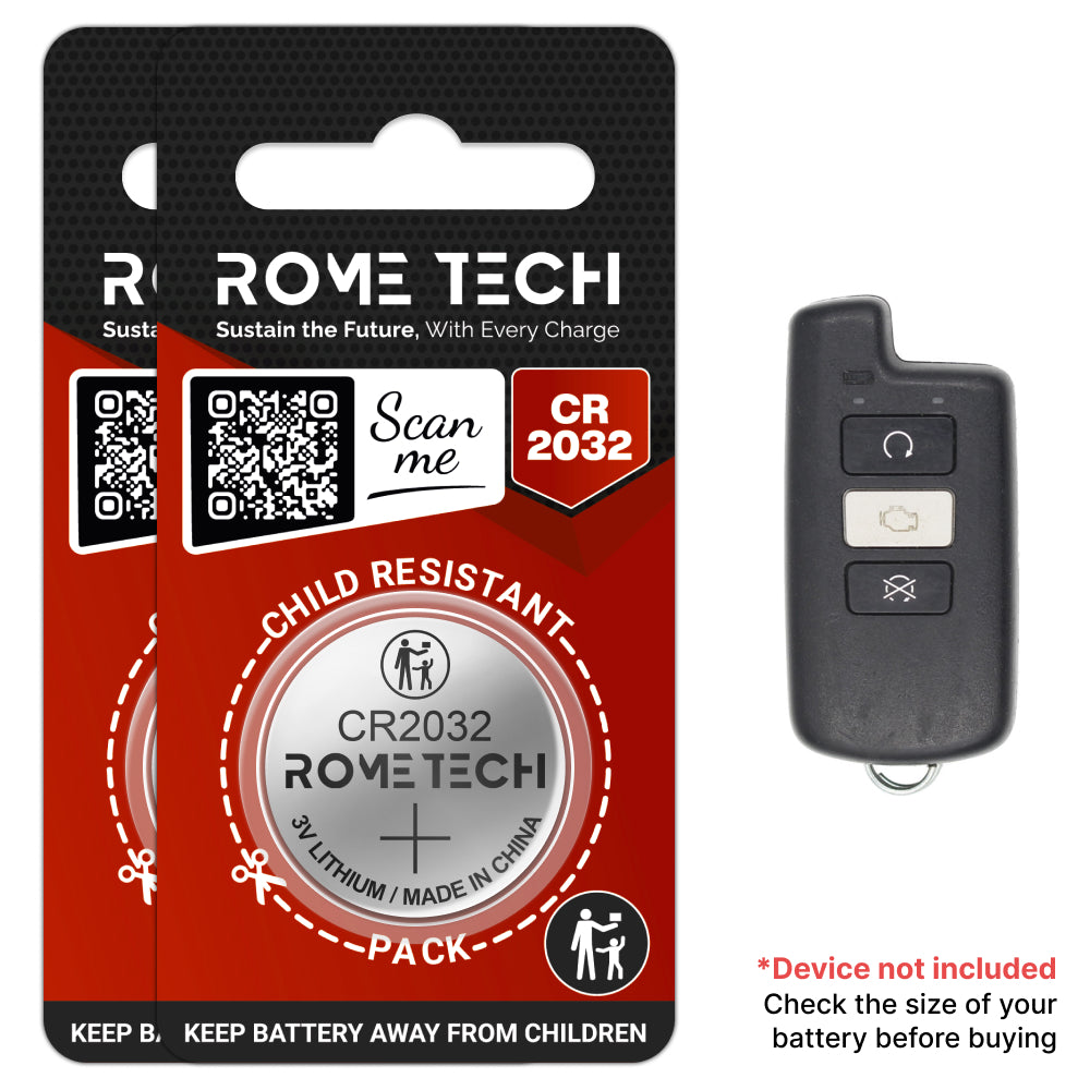 Replacement Battery for Key Fob - Toyota 4Runner 2015-2018