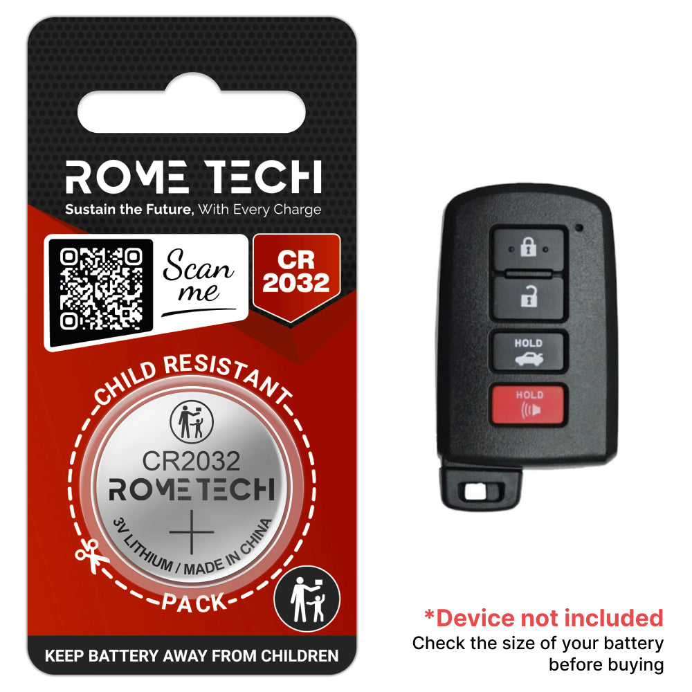 Replacement Battery for Key Fob - Toyota Camry 2012-2017
