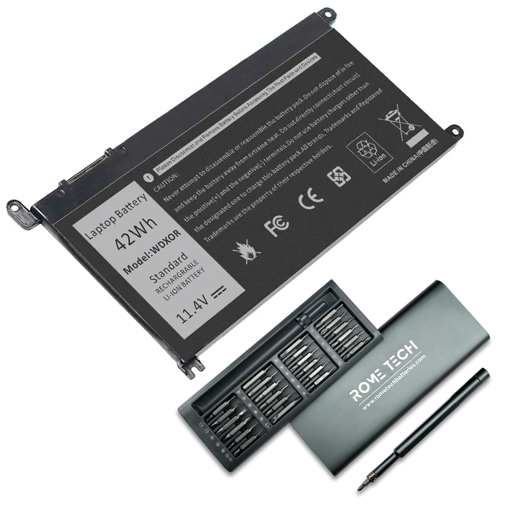 Replacement Laptop Battery WDXOR for Dell Inspiron 13 5368 2-in-1