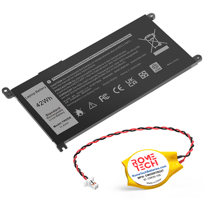 Replacement Laptop Battery YRDD6 for Dell Inspiron 15 5580