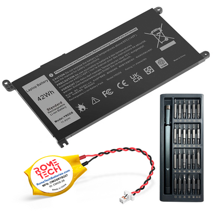 Replacement Laptop Battery YRDD6 for Dell Inspiron 14 5491 2-in-1