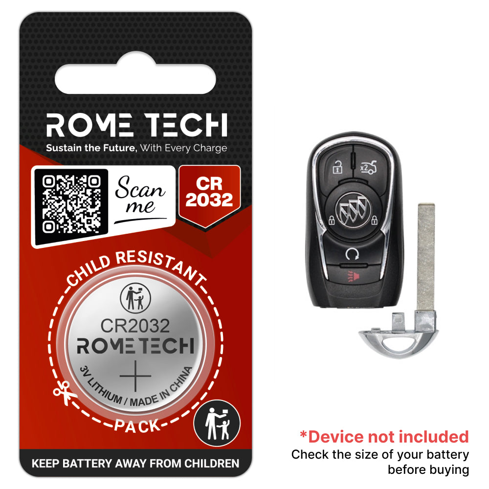 Replacement Battery for Key Fob - Buick Regal 2018