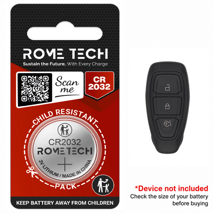 Replacement Battery for Key Fob - Ford Focus 2011-2015