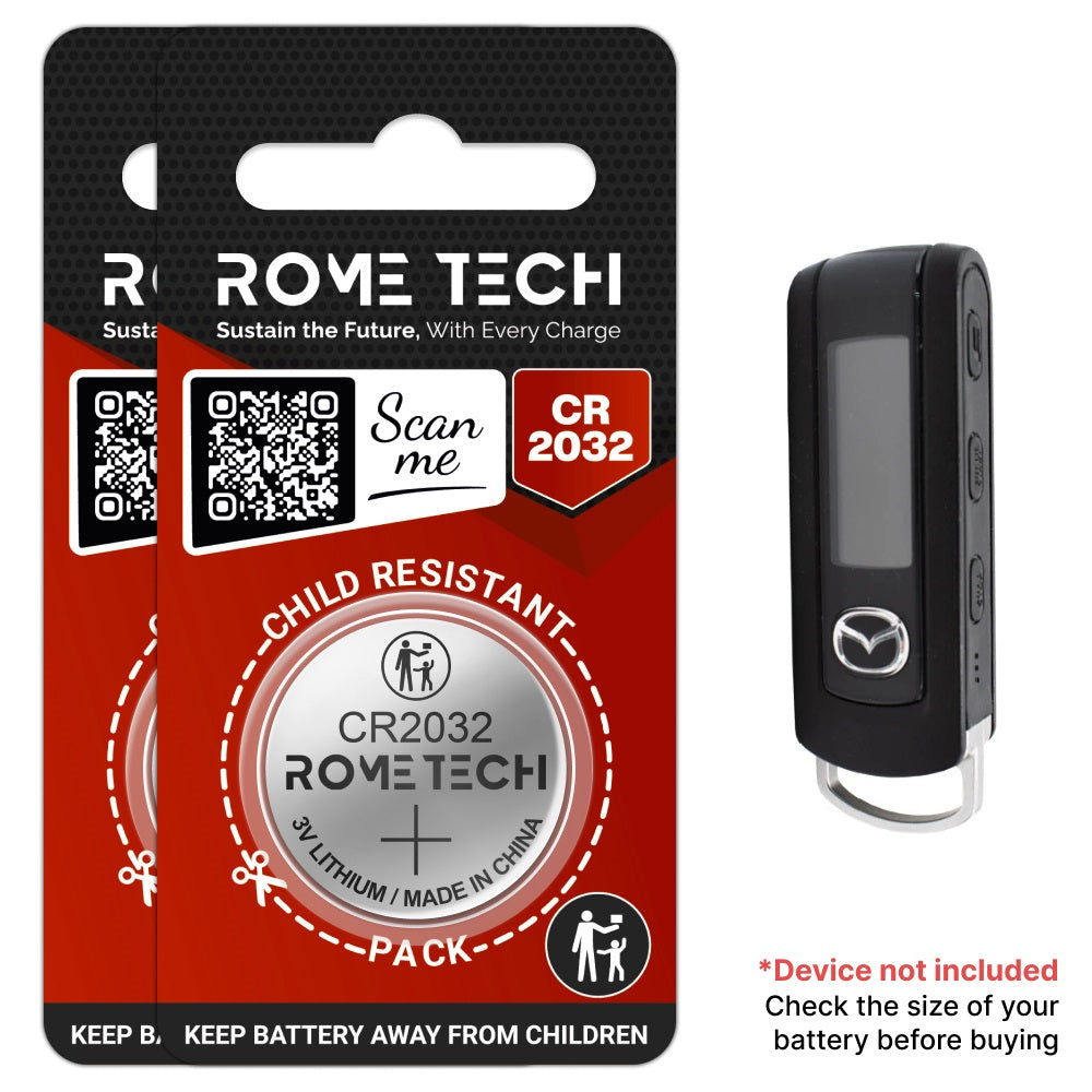 Replacement Battery for Key Fob - Mazda 6 2014-2015