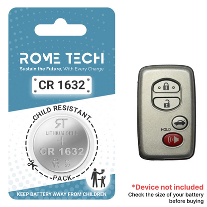 Replacement Battery for Key Fob - Toyota Camry 2007-2009
