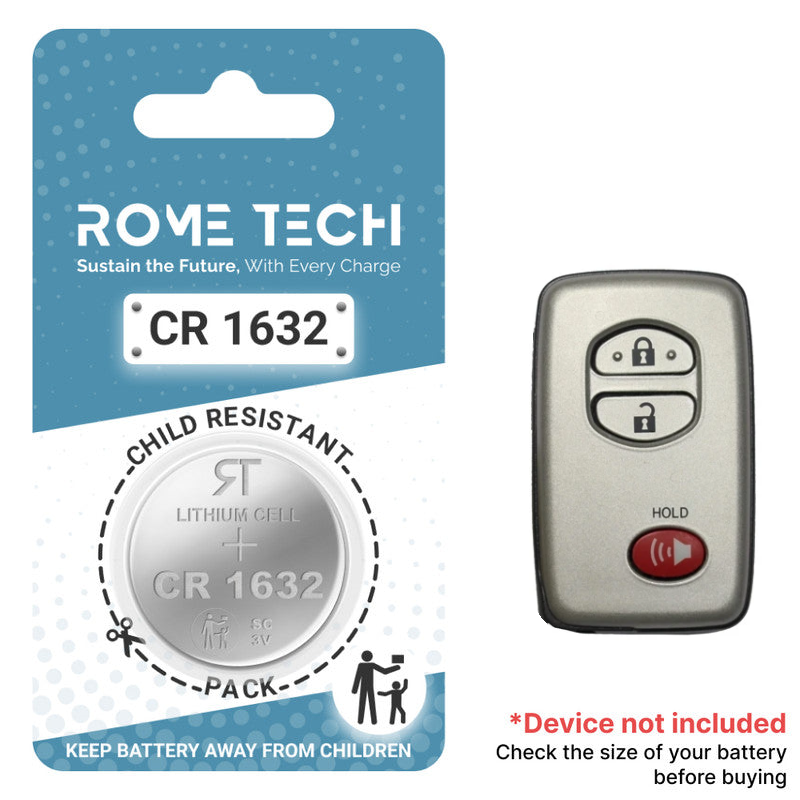 Replacement Battery for Key Fob - Toyota RAV4 2010-2012