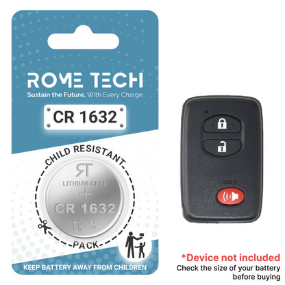 Replacement Battery for Key Fob - Toyota Prius 2010-2015