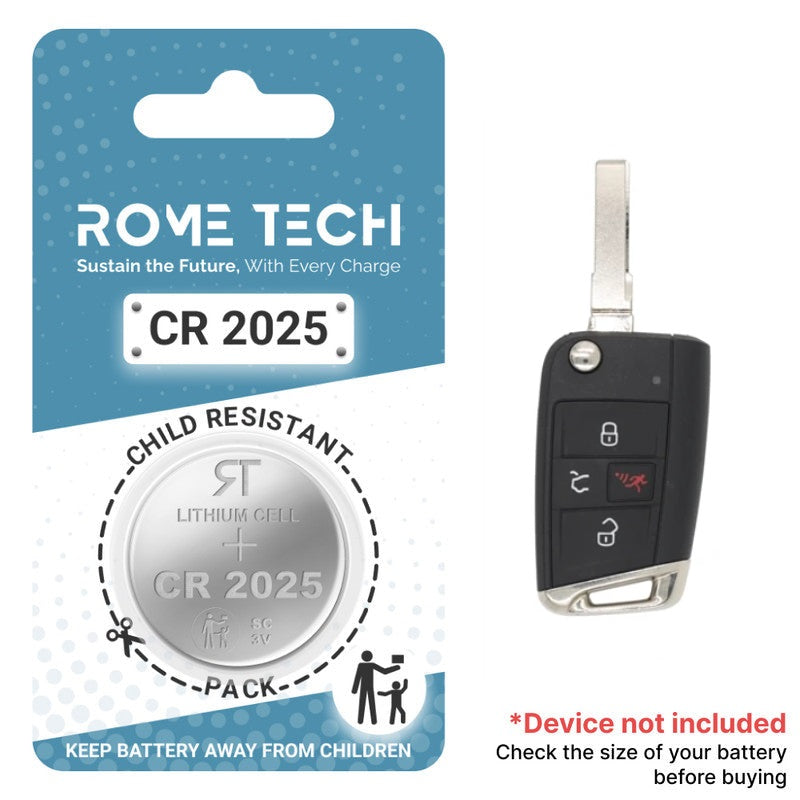Replacement Battery for Key Fob - Volkswagen Golf R 2015-2019