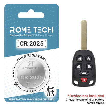 Replacement Battery for Key Fob - Honda Odyssey 2011-2013