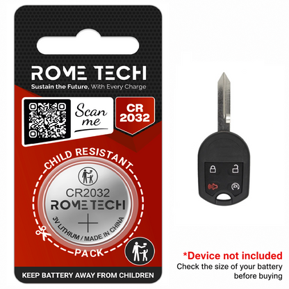 Replacement Battery for Key Fob - Ford Explorer 2013-2015