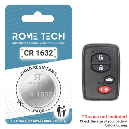 Replacement Battery for Key Fob - Toyota Camry 2007-2014