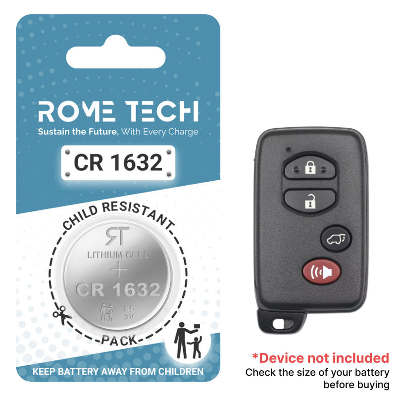 Replacement Battery for Key Fob - Toyota Highlander 2007-2011