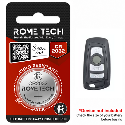 Replacement Battery for Key Fob - BMW 3-Series 2009-2013