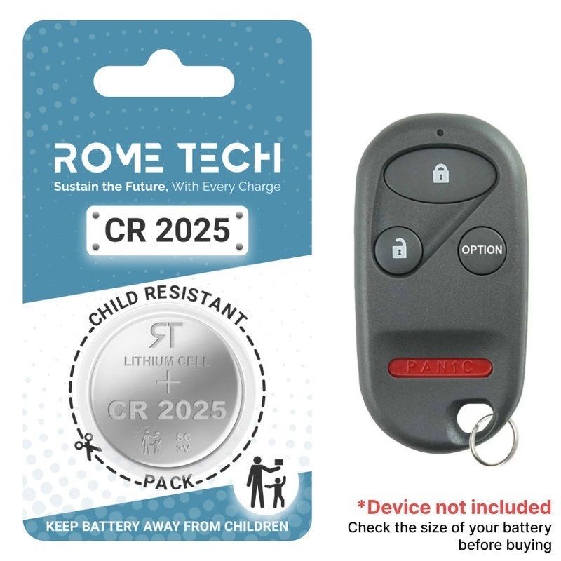Replacement Battery for Key Fob - Acura CL 1997-1999